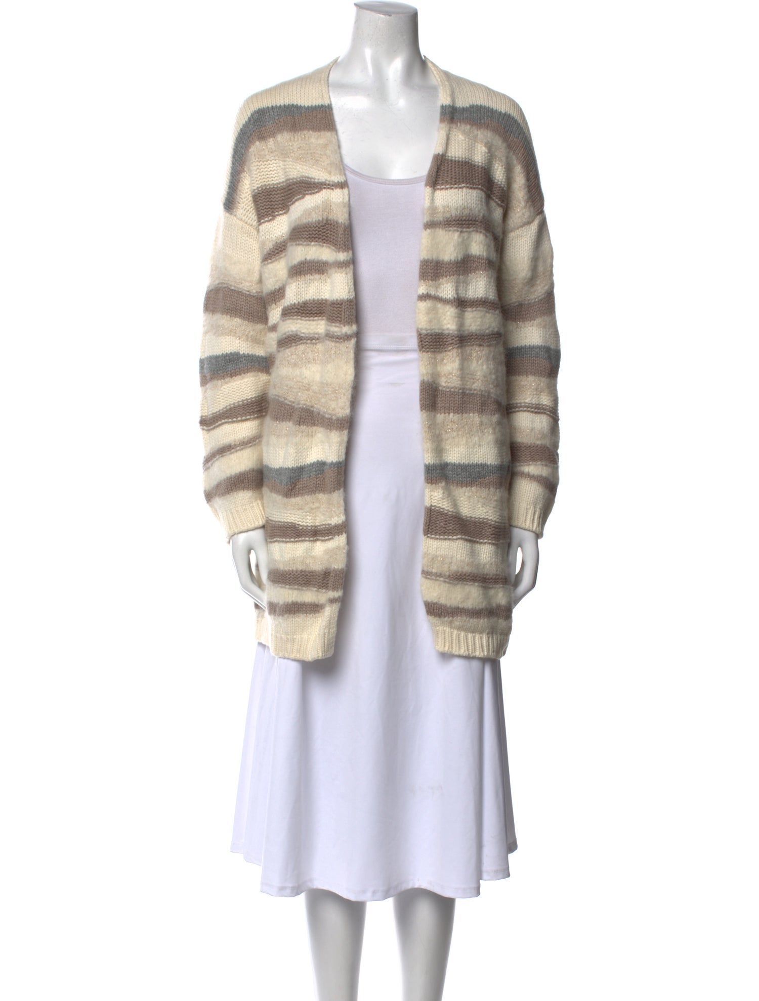 Fabiana Filippi Virgin Wool Striped Sweater