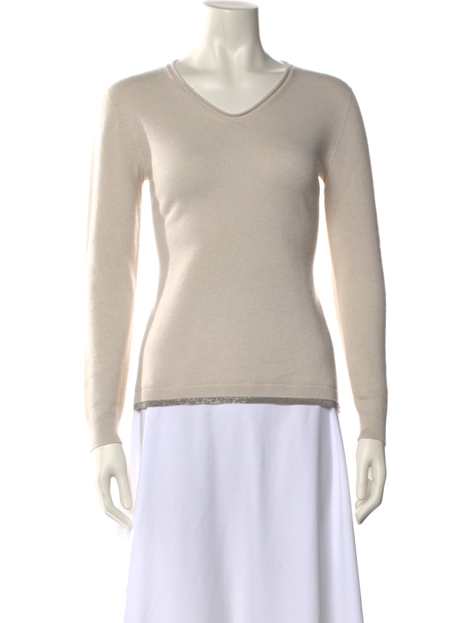 Fabiana Filippi Virgin Wool V-Neck Sweater
