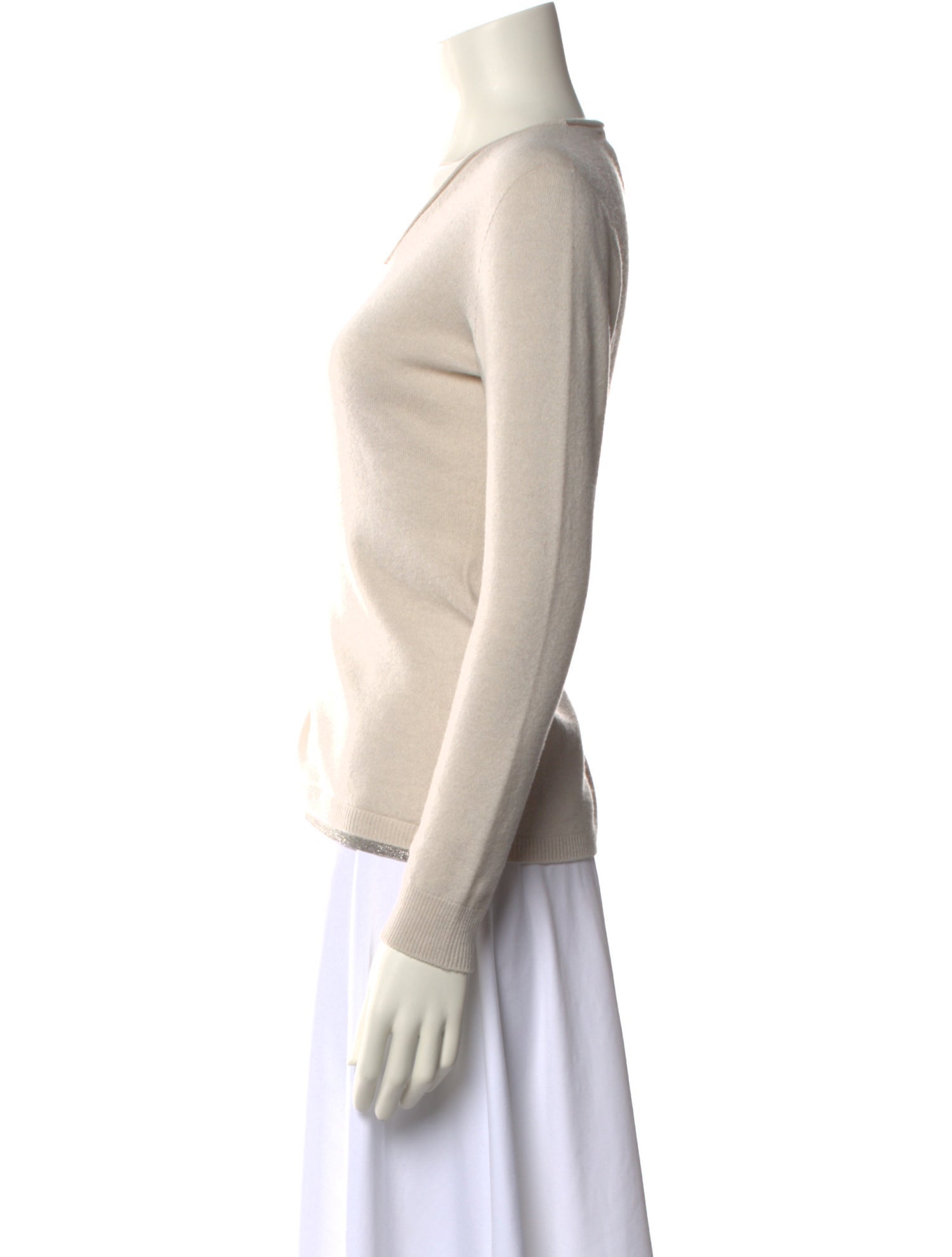 Fabiana Filippi Virgin Wool V-Neck Sweater