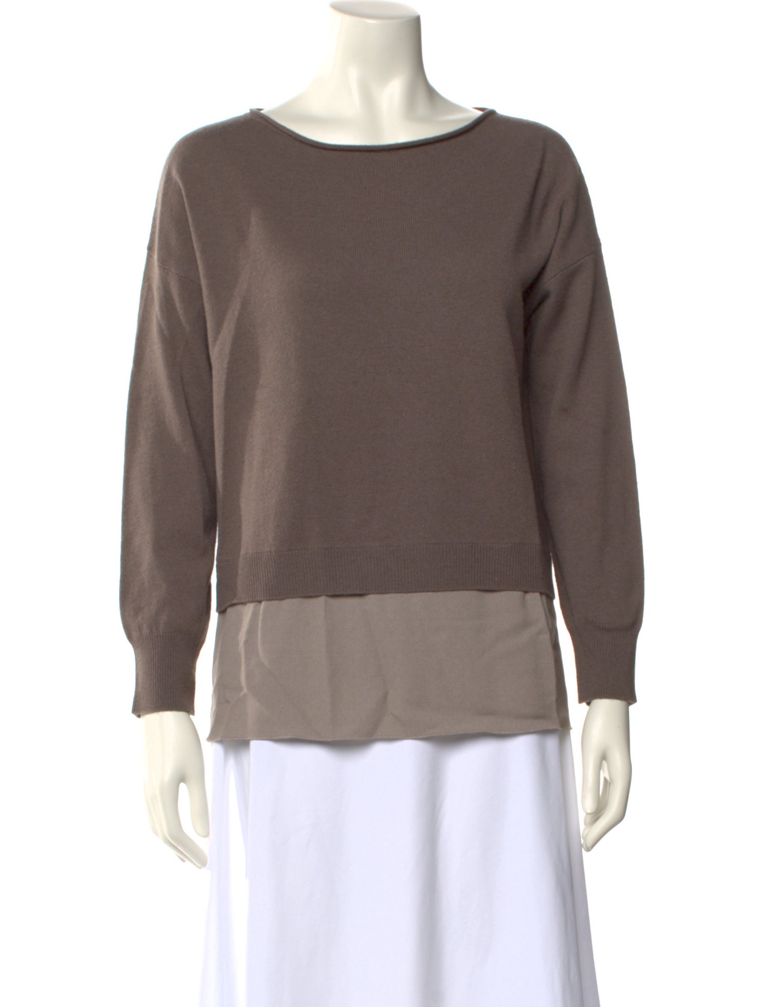 Fabiana Filippi Merino Wool Bateau Neckline Sweater