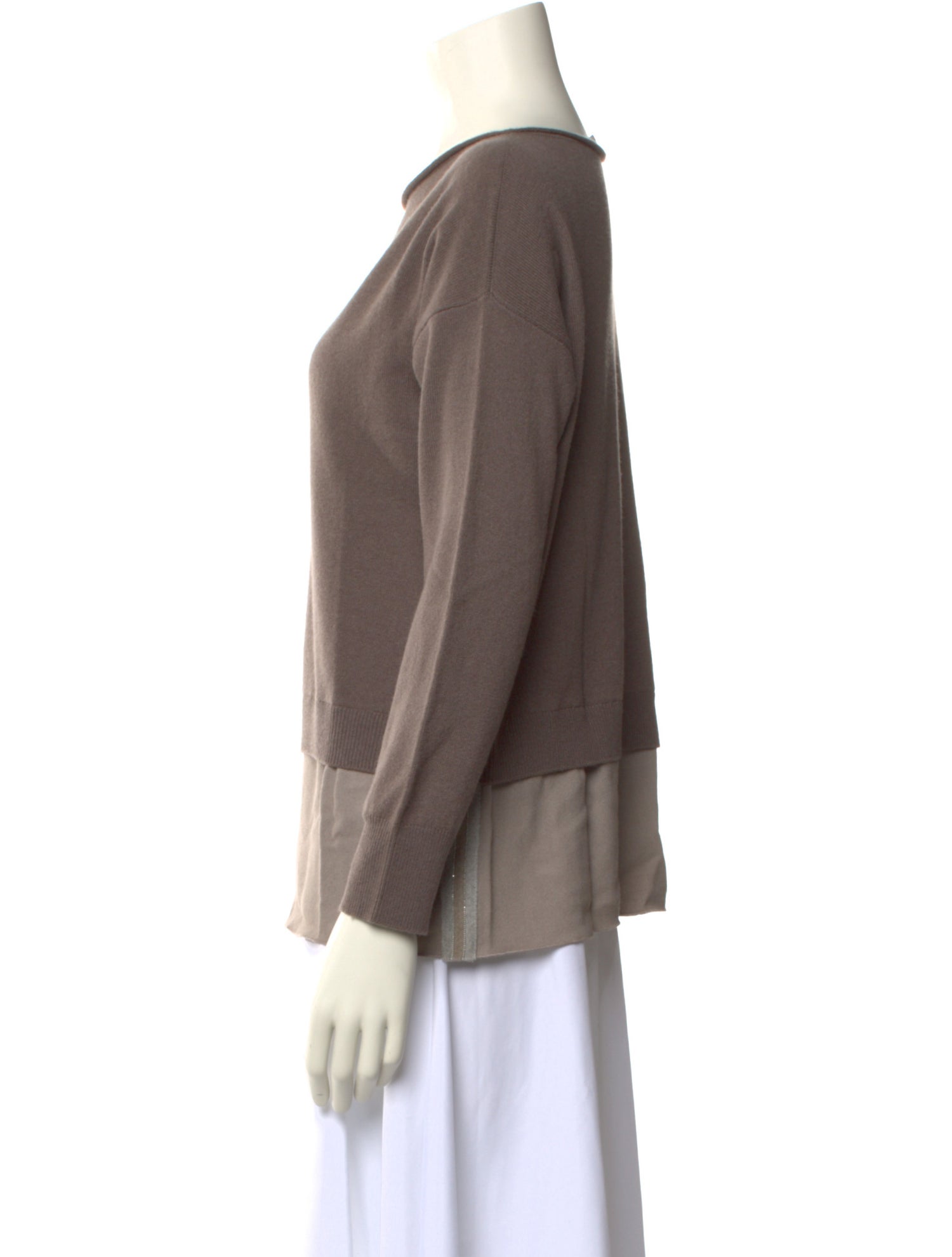 Fabiana Filippi Merino Wool Bateau Neckline Sweater