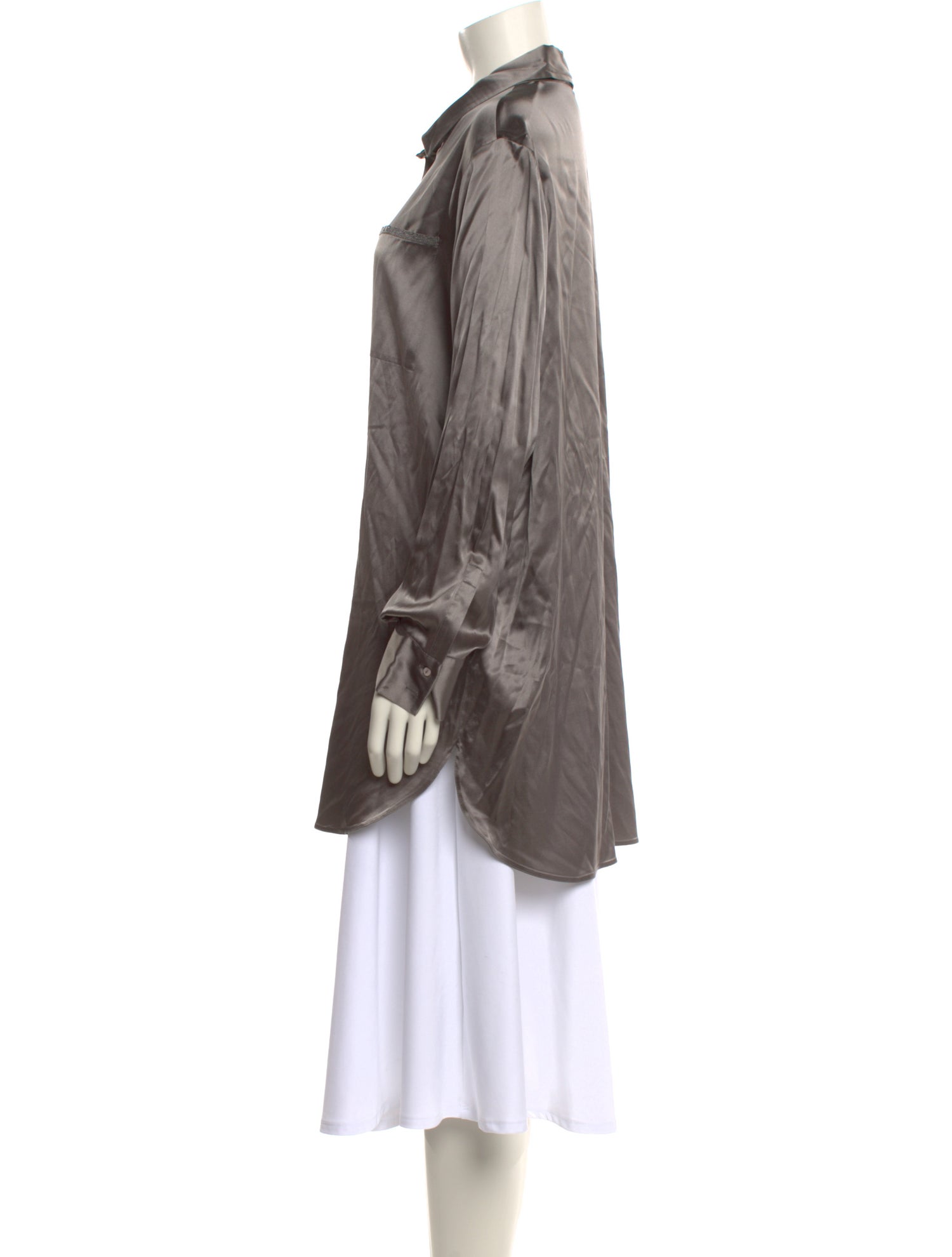 Fabiana Filippi Silk Long Sleeve Tunic