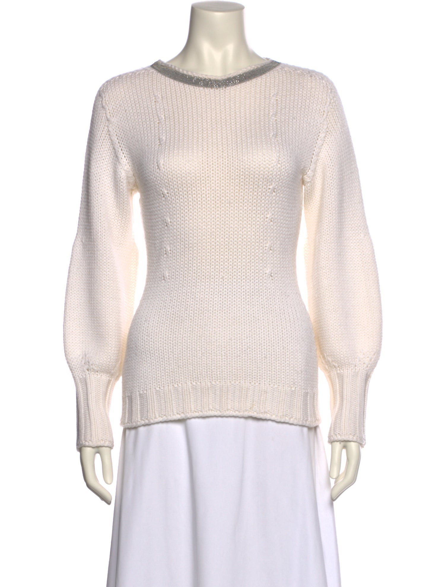 Fabiana Filippi Merino Wool Crew Neck Sweater