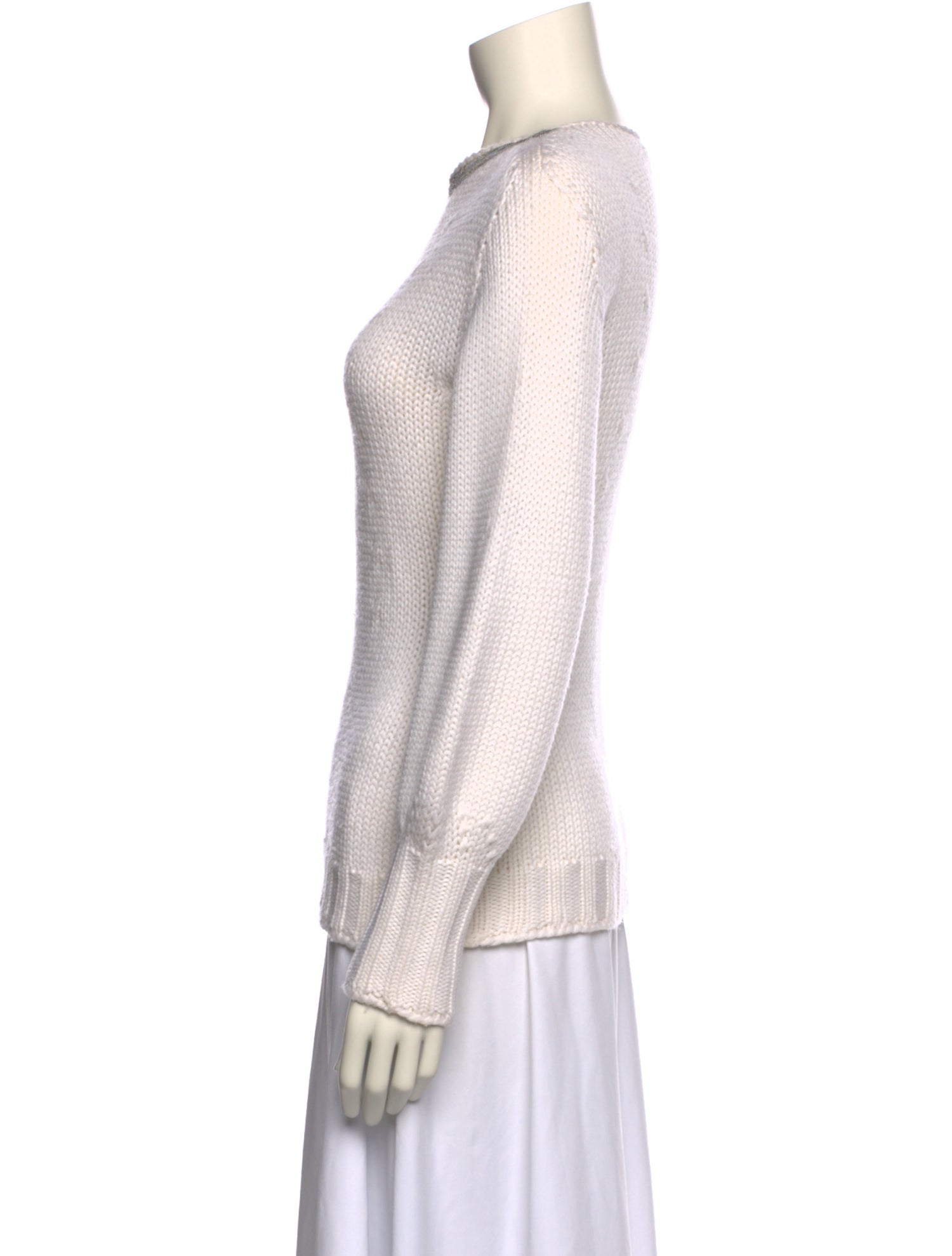 Fabiana Filippi Merino Wool Crew Neck Sweater