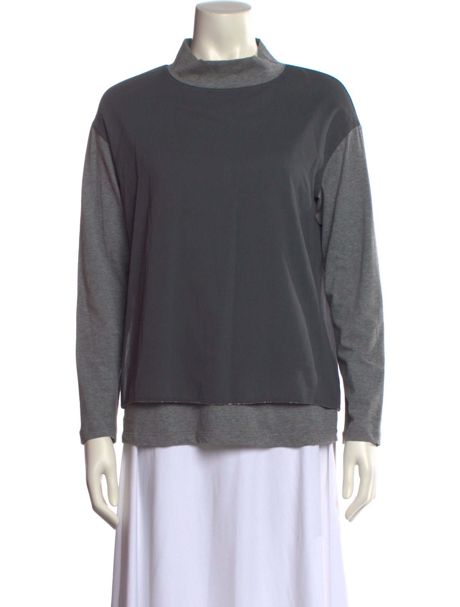 Fabiana Filippi Silk Turtleneck Sweatshirt