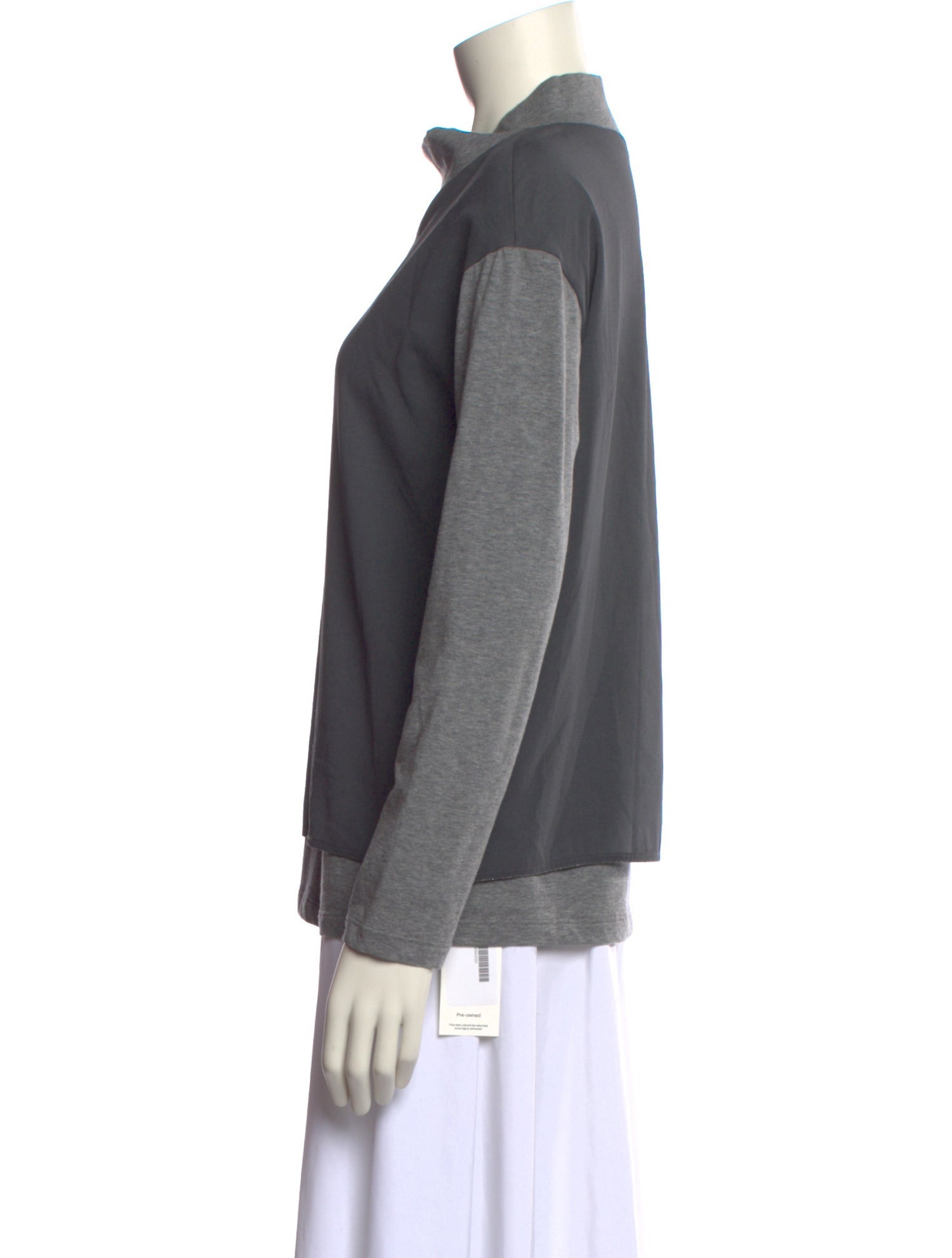 Fabiana Filippi Silk Turtleneck Sweatshirt
