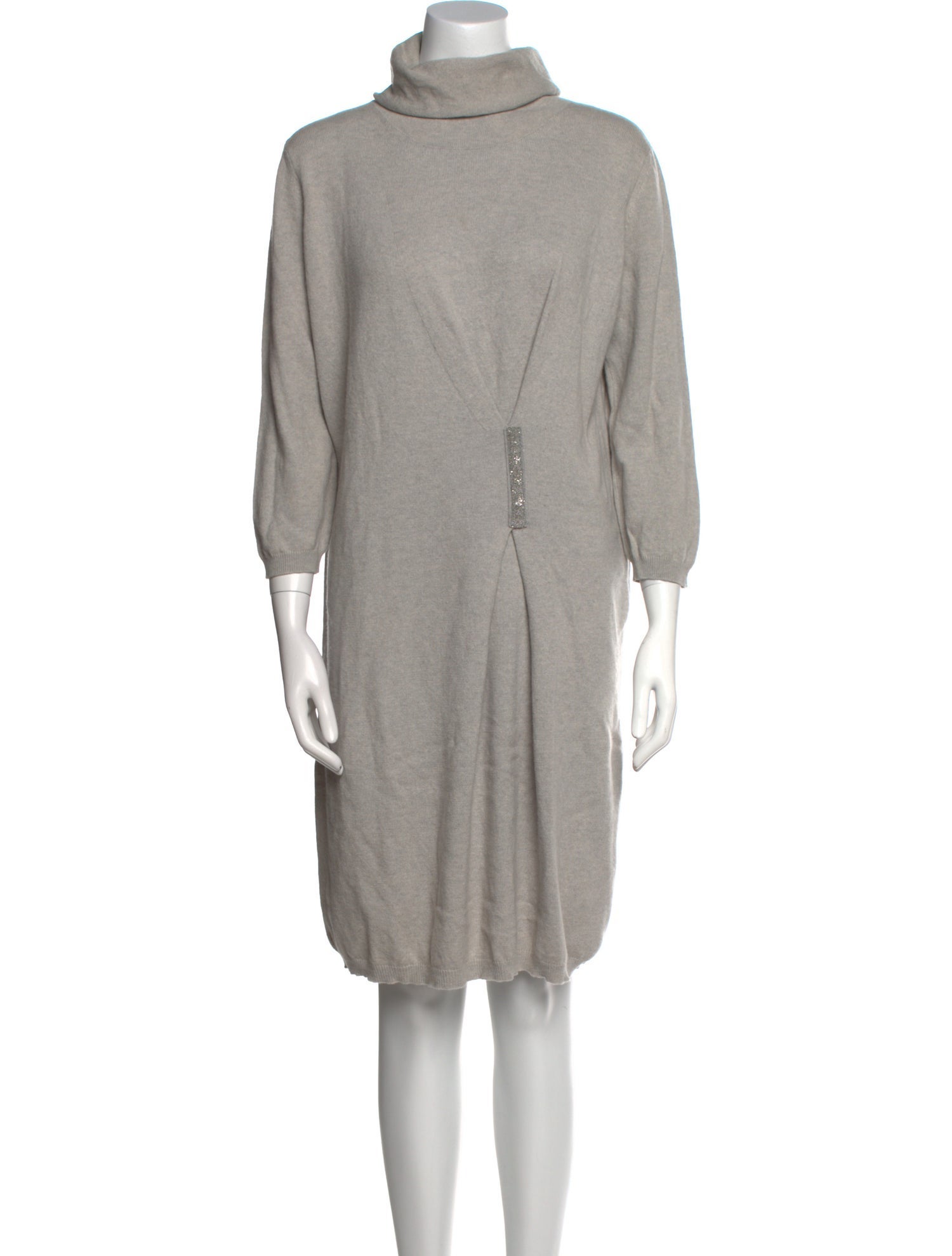 Fabiana Filippi Virgin Wool Knee-Length Dress