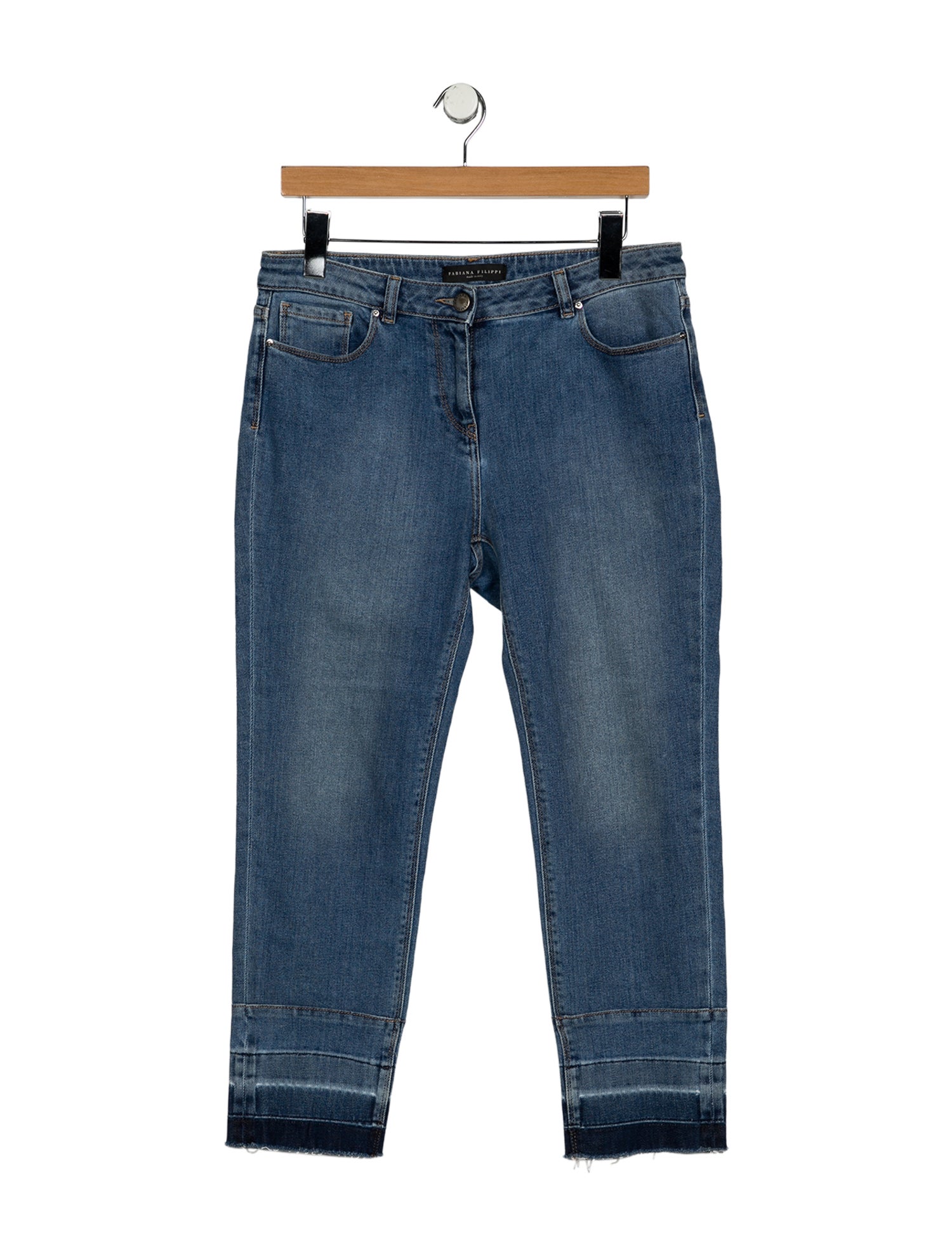 Fabiana Filippi Mid-Rise Straight Leg Jeans