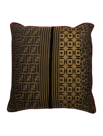 Fendi Casa Zucca Jacquard Throw Pillow