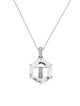 Frederic Sage 18K Diamond & Quartz Initial 'I' Pendant Necklace