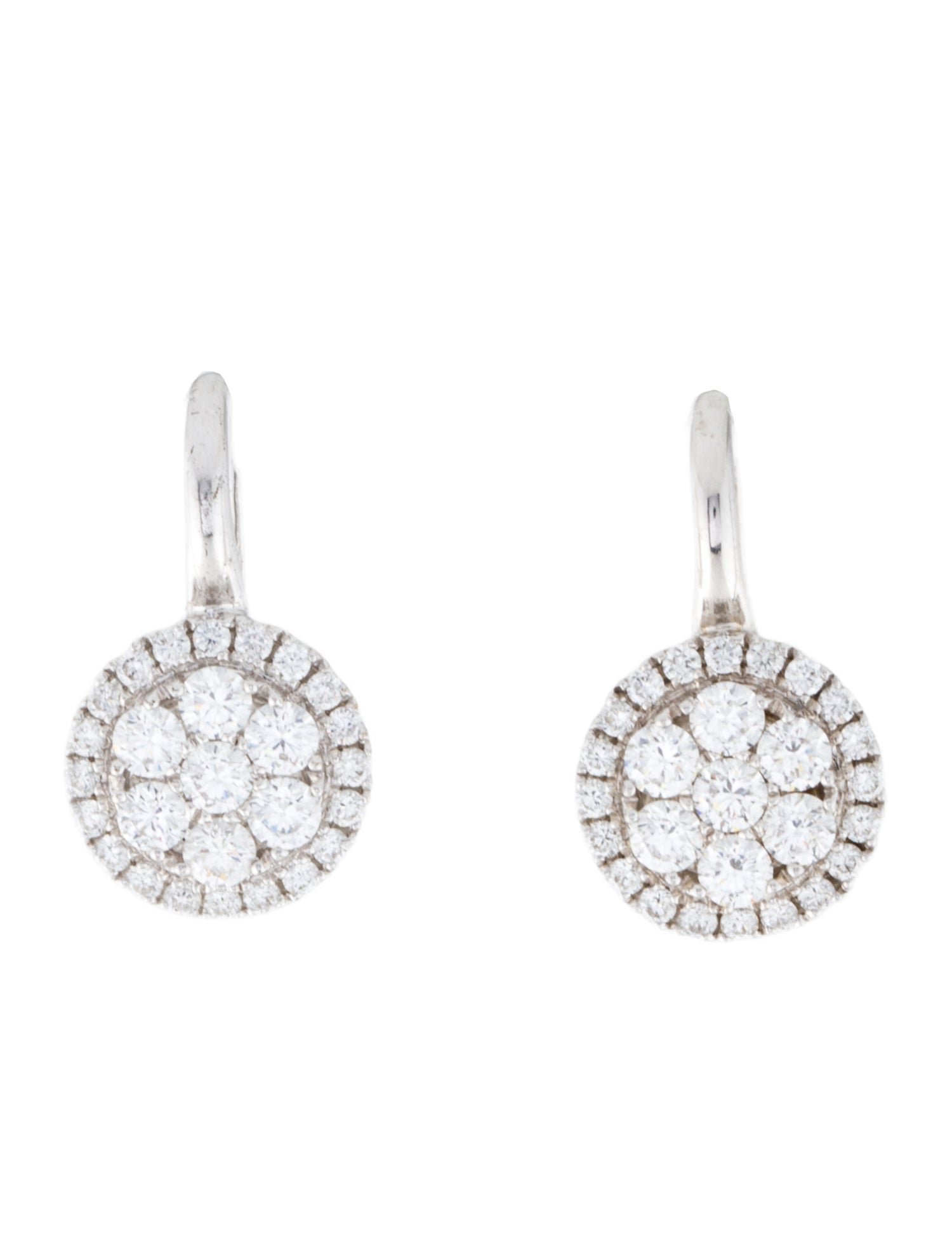 Frederic Sage 14K Diamond Cluster Medium Firenze II Drop Earrings