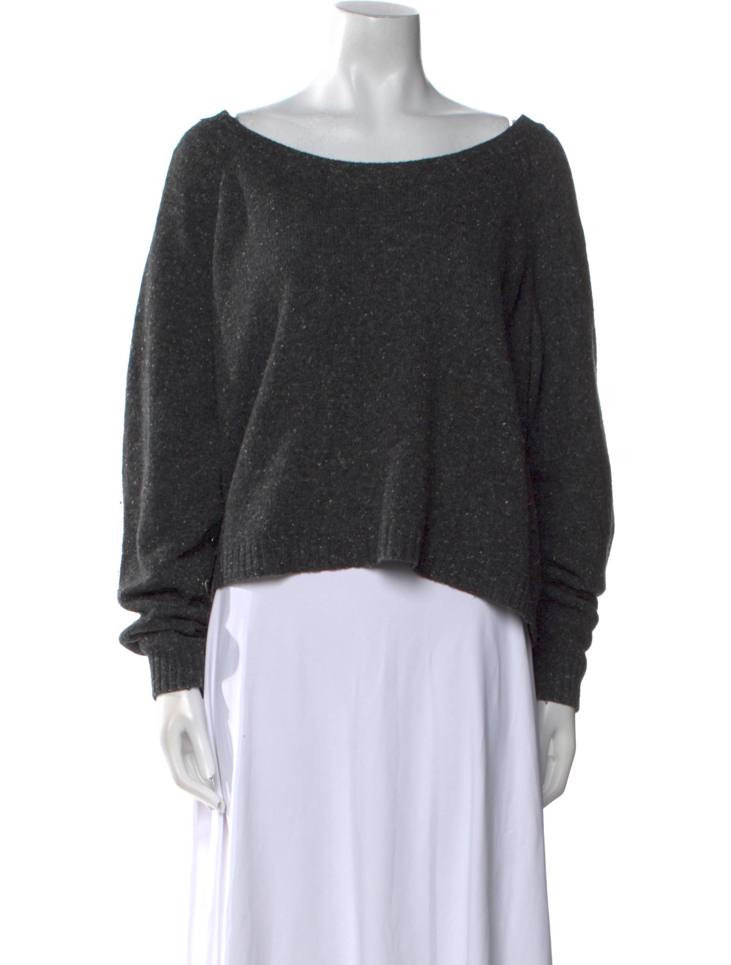 DAMERNES MAGASIN Wool Bateau Neckline Sweater