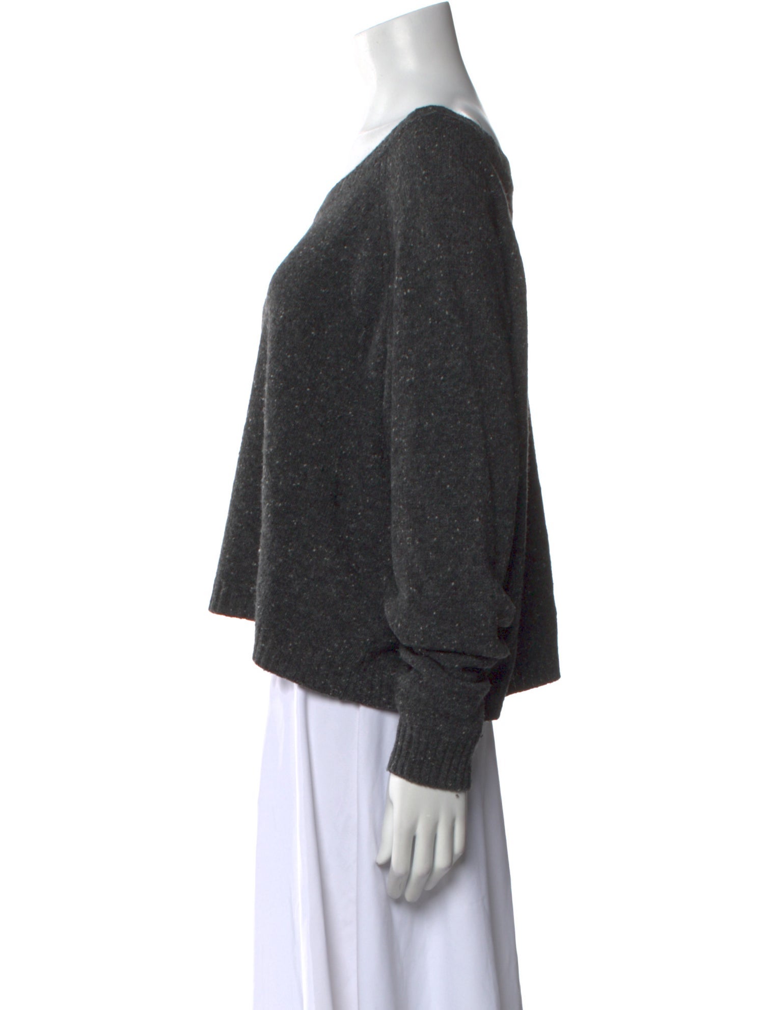 DAMERNES MAGASIN Wool Bateau Neckline Sweater