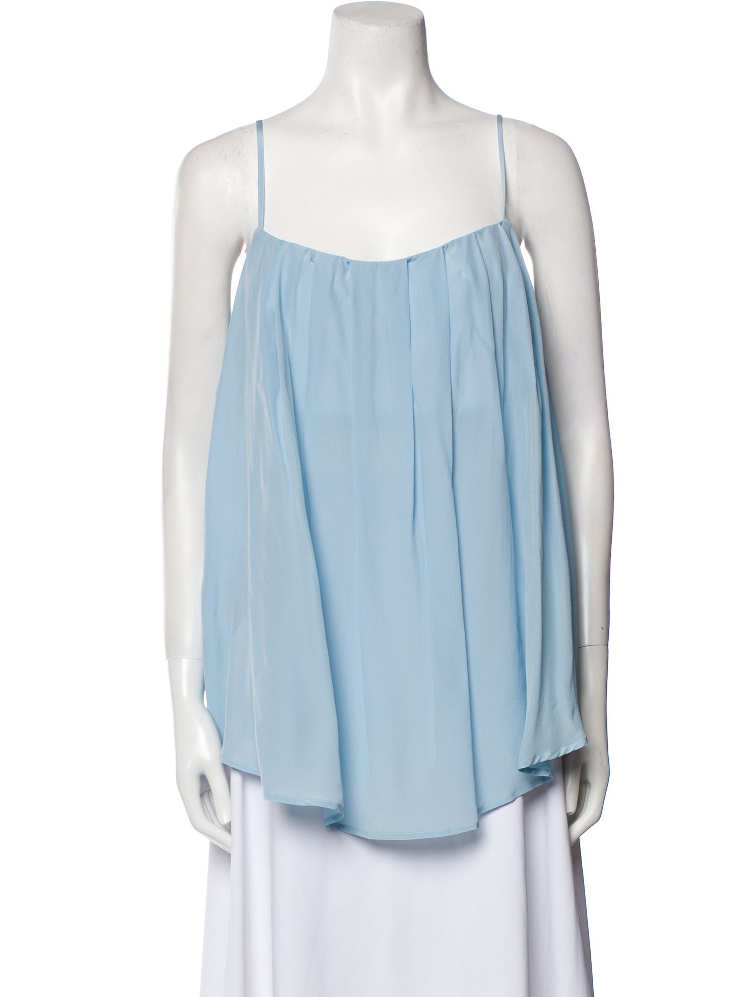 Federica Tosi Silk Square Neckline Top