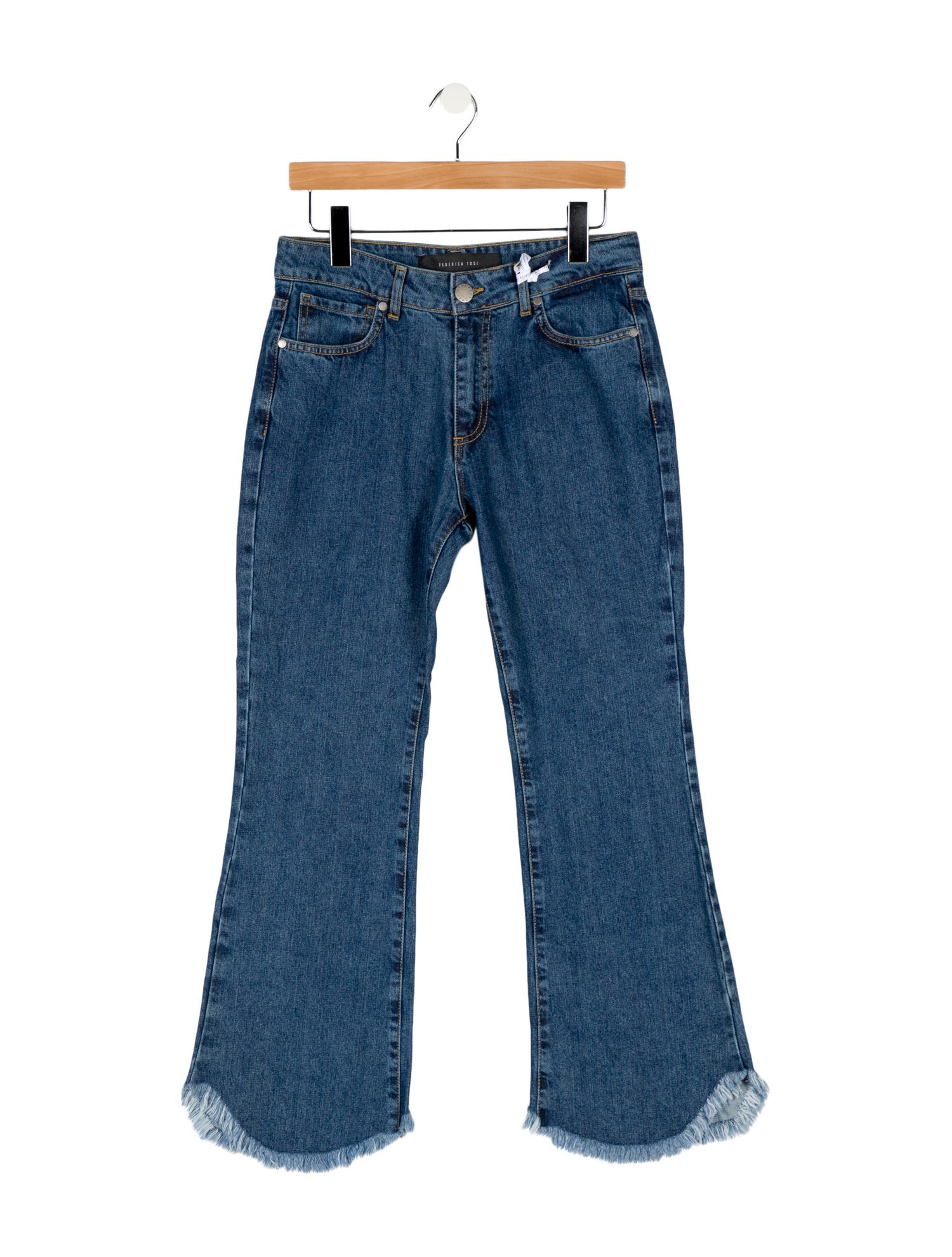 Federica Tosi Mid-Rise Wide Leg Jeans