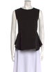 Federica Tosi Crew Neck Sleeveless Top