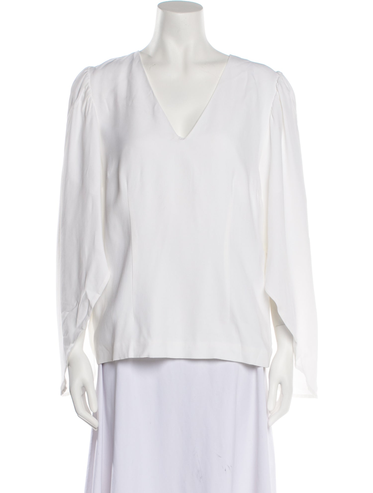 Federica Tosi V-Neck Long Sleeve Blouse