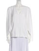 Federica Tosi V-Neck Long Sleeve Blouse