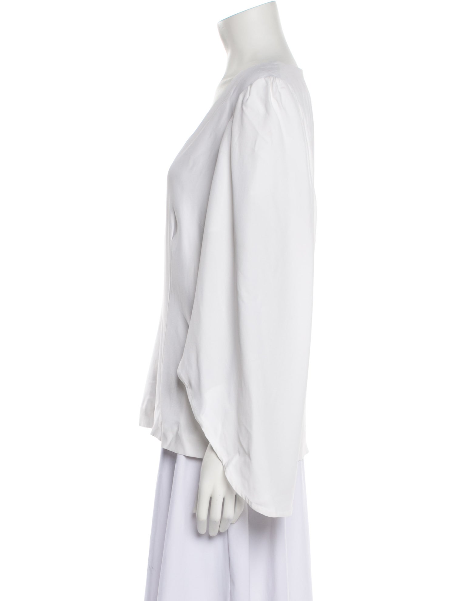 Federica Tosi V-Neck Long Sleeve Blouse