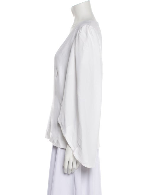 Federica Tosi V-Neck Long Sleeve Blouse