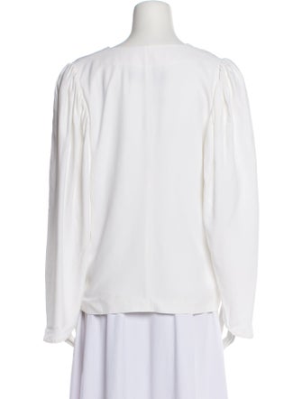 Federica Tosi V-Neck Long Sleeve Blouse