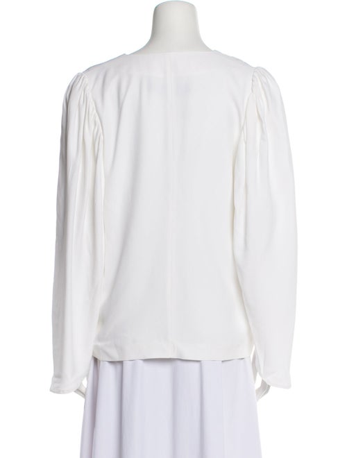 Federica Tosi V-Neck Long Sleeve Blouse