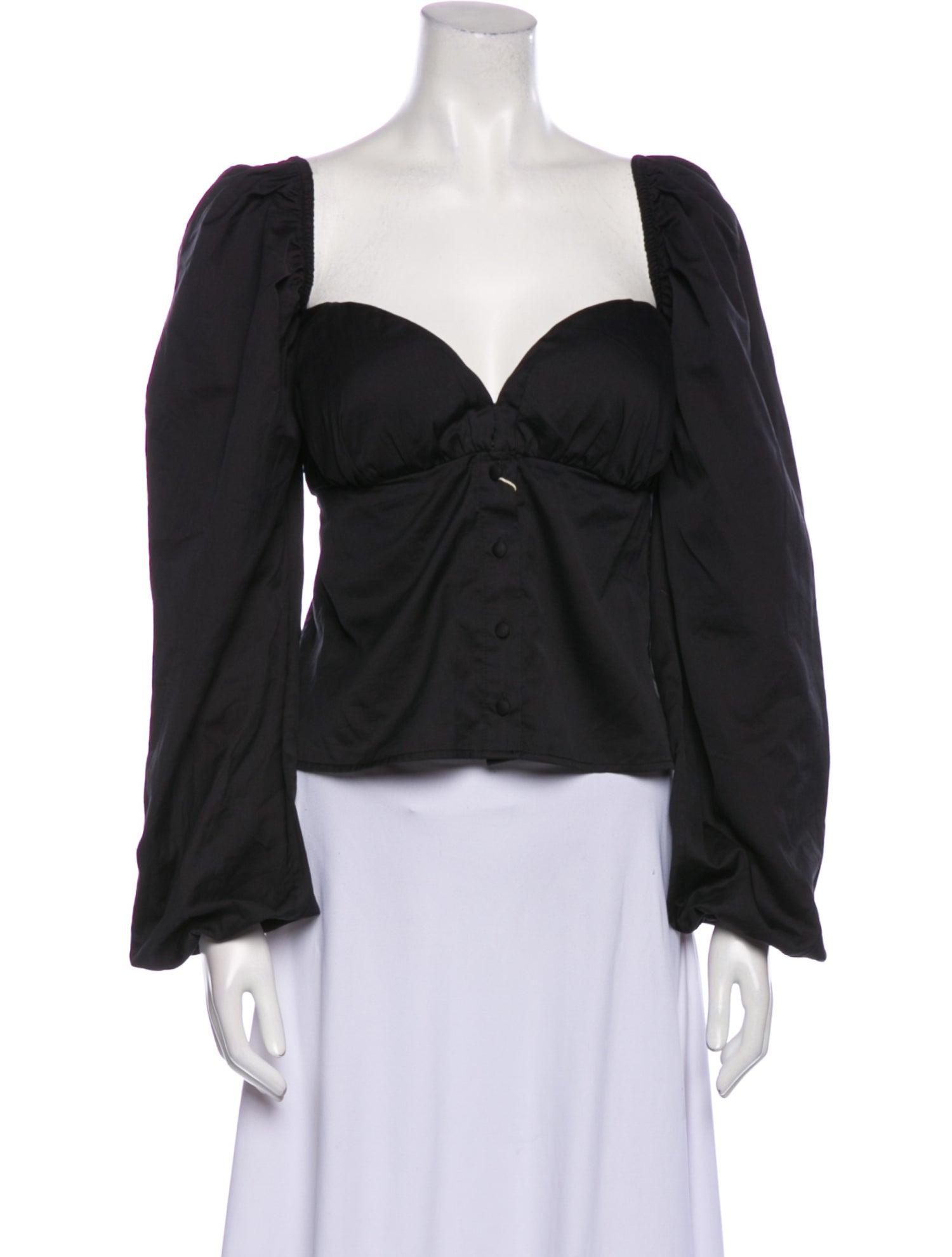 Federica Tosi V-Neck Long Sleeve Blouse w/ Tags