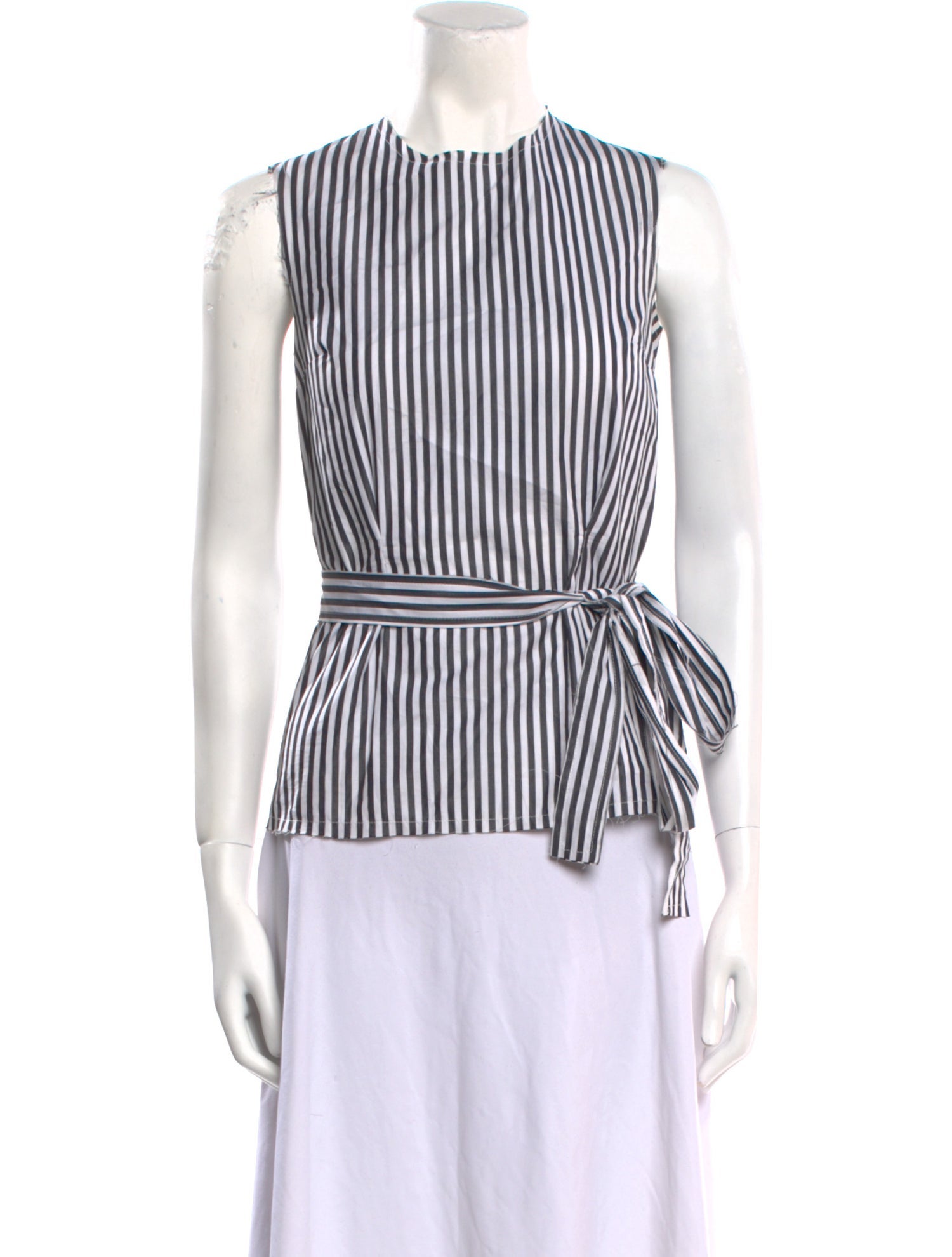 Federica Tosi Striped Crew Neck Blouse
