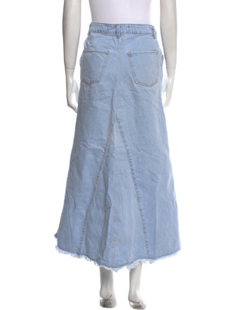 Federica Tosi Raw-Edge Trim Midi Length Skirt