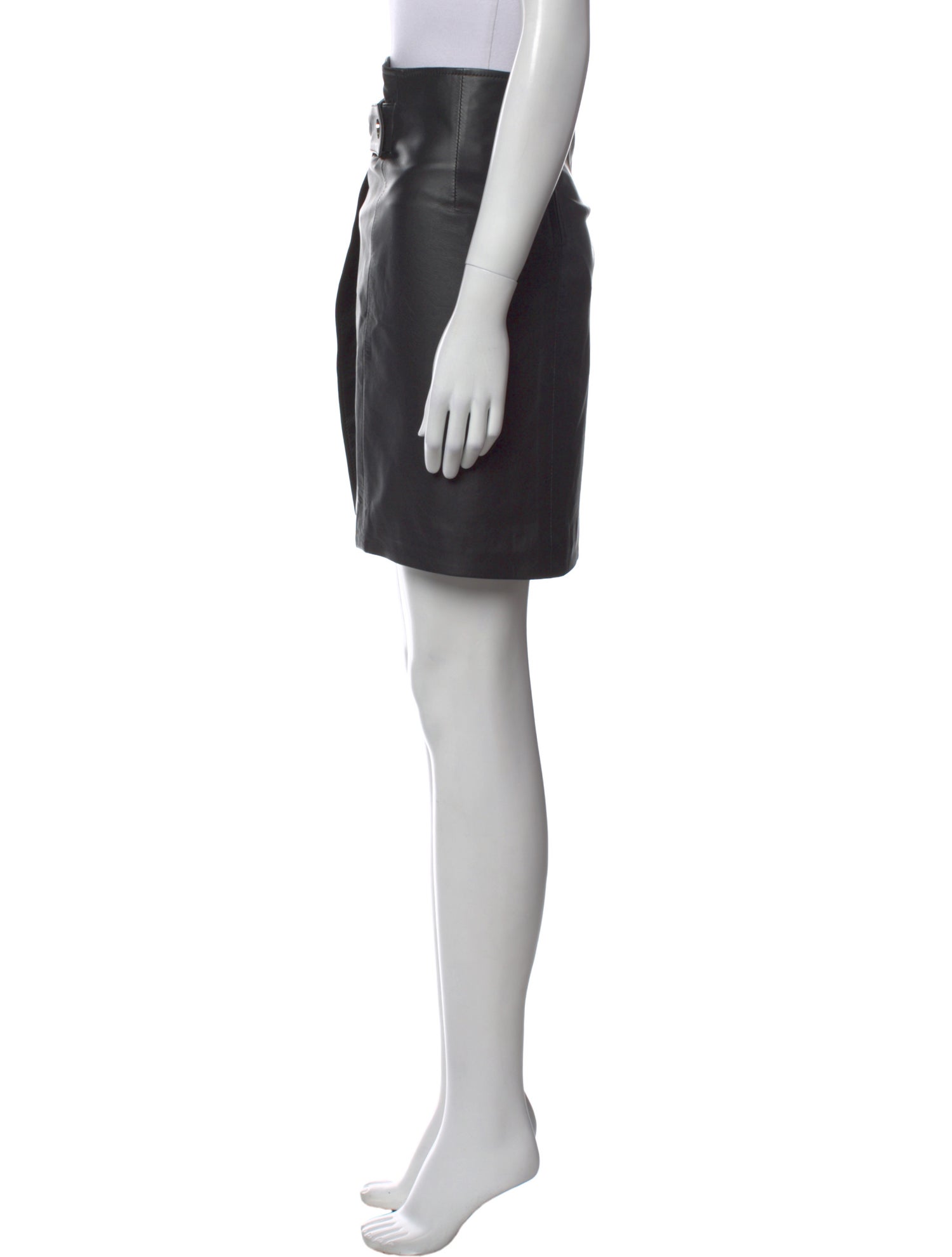 Federica Tosi Leather Mini Skirt