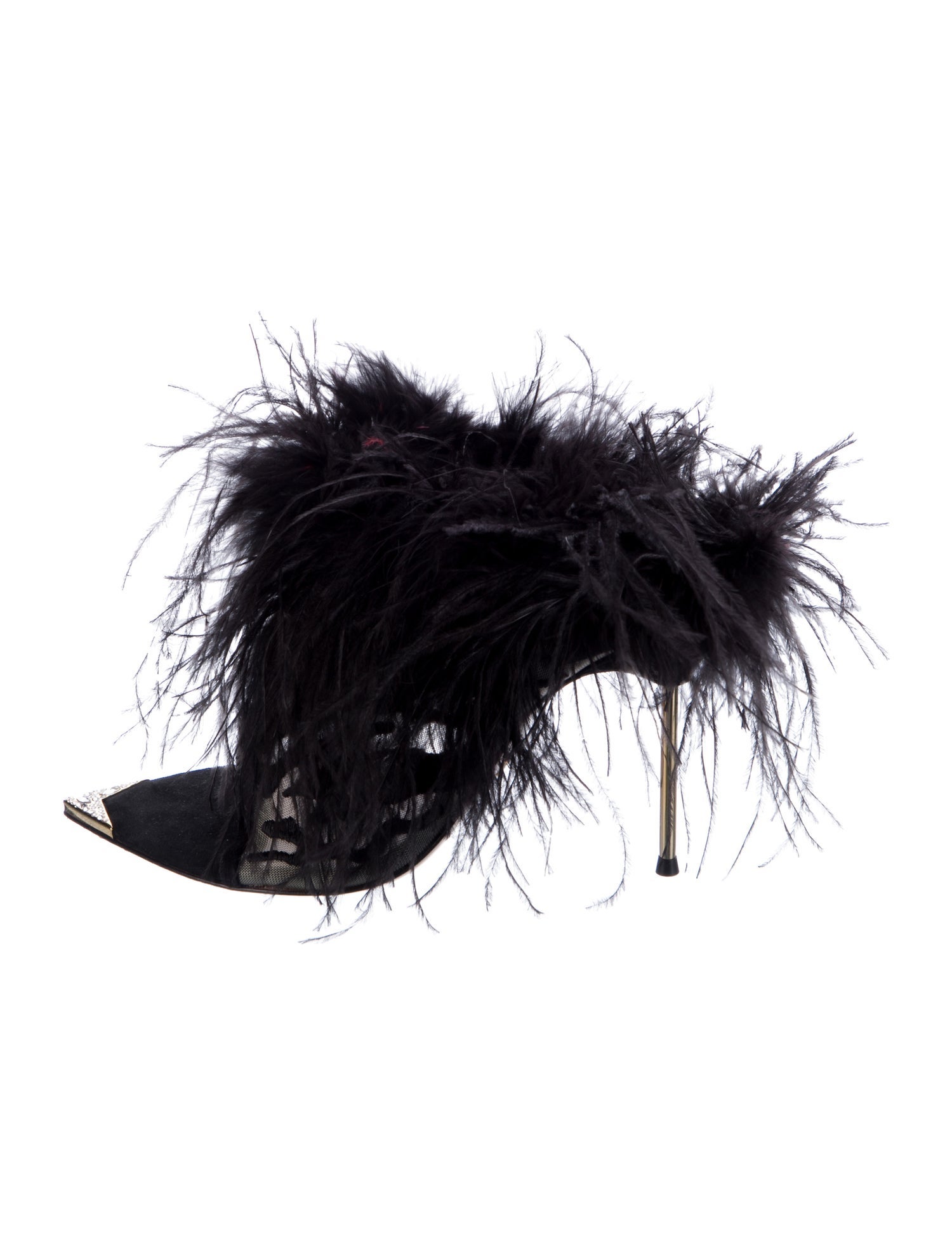 Femmes Sans Peur Mesh Animal Print Sandals