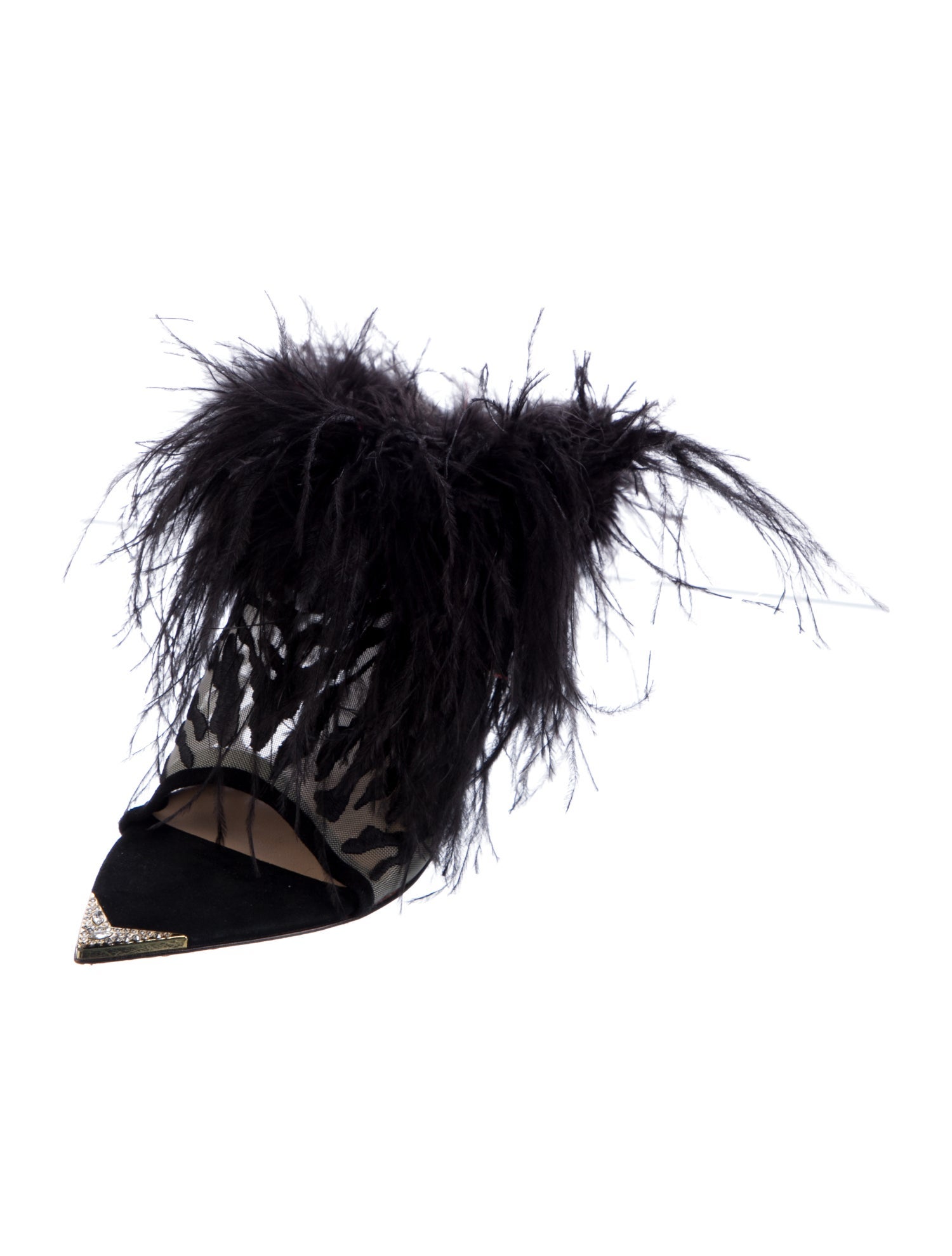 Femmes Sans Peur Mesh Animal Print Sandals