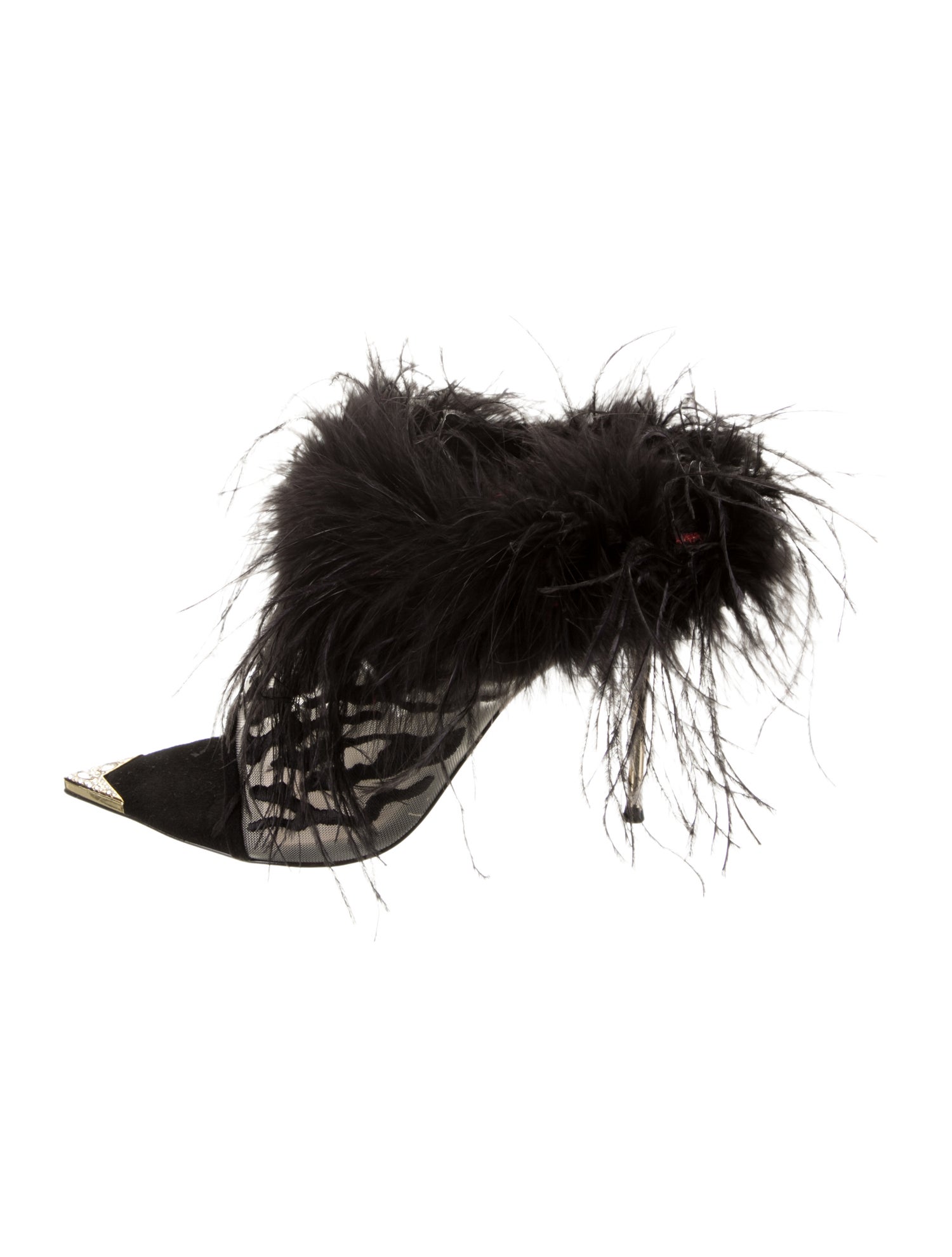 Femmes Sans Peur Mesh Animal Print Slides w/ Tags