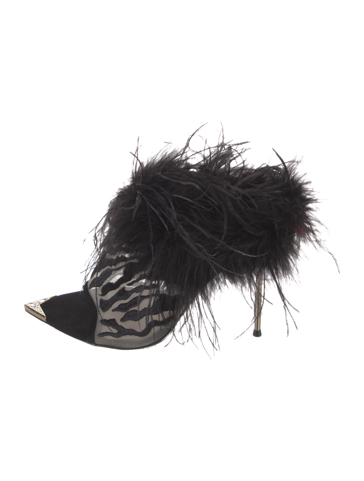 Femmes Sans Peur Mesh Printed Slides