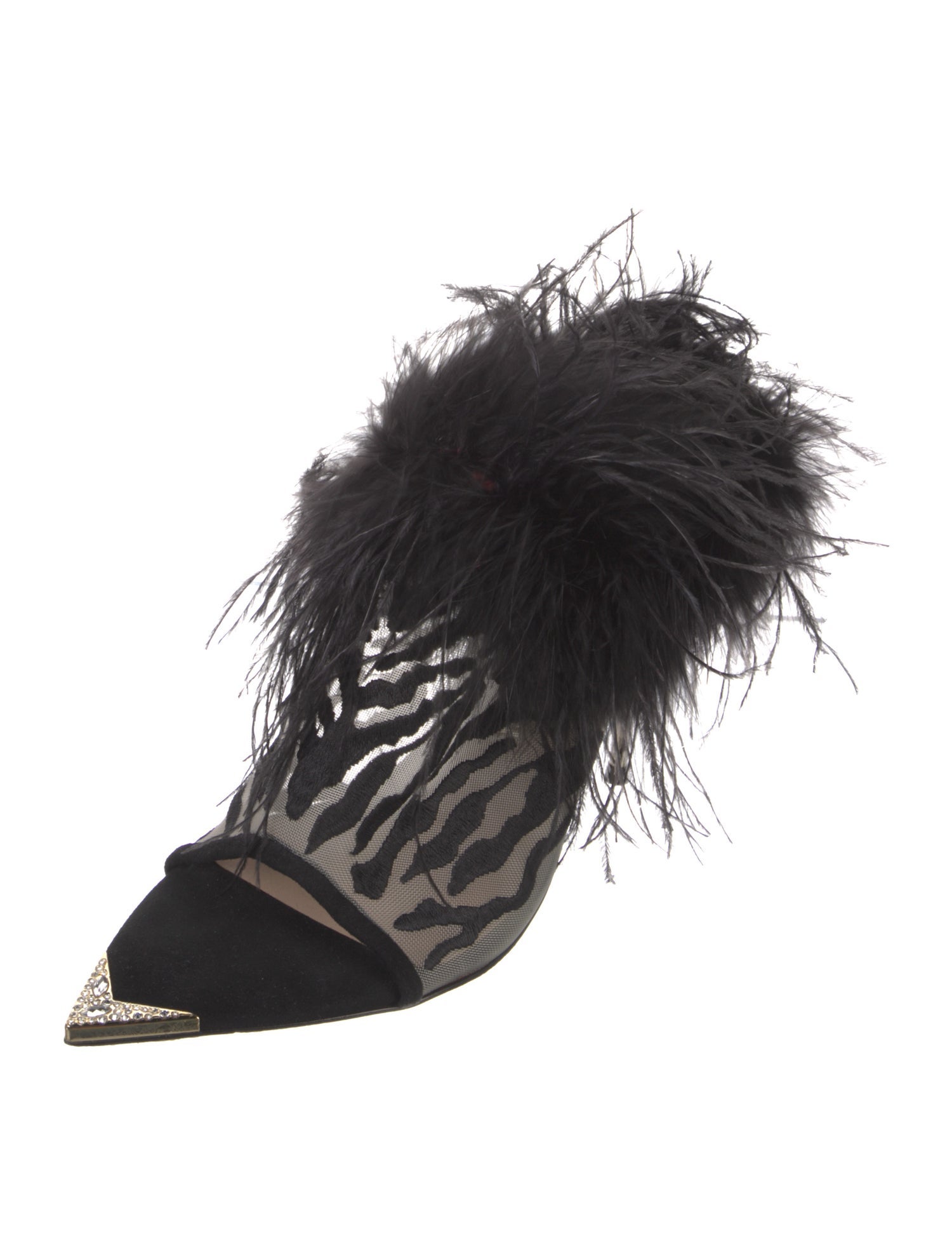 Femmes Sans Peur Mesh Printed Slides