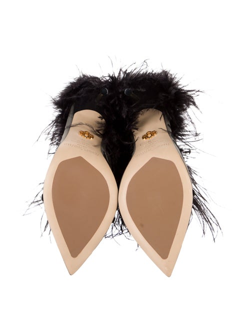 Femmes Sans Peur Mesh Crystal Embellishments Slides