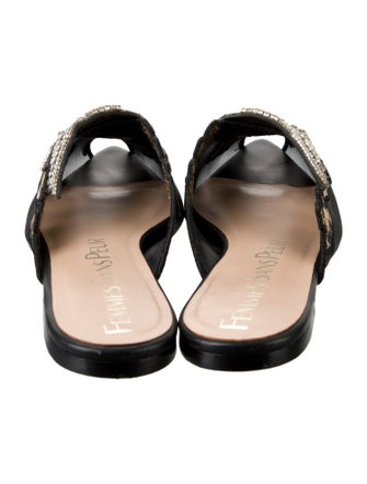 Femmes Sans Peur Mesh Patterned Mules