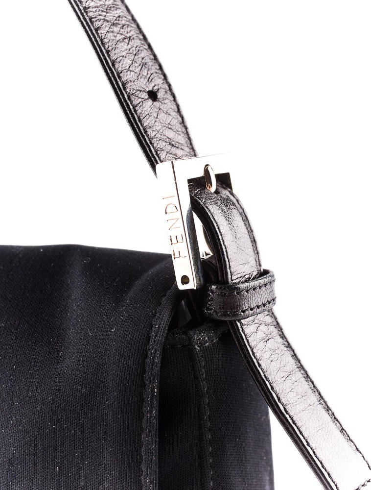 Fendi Nylon Baguette - Black Shoulder Bags, Handbags - FEN02530