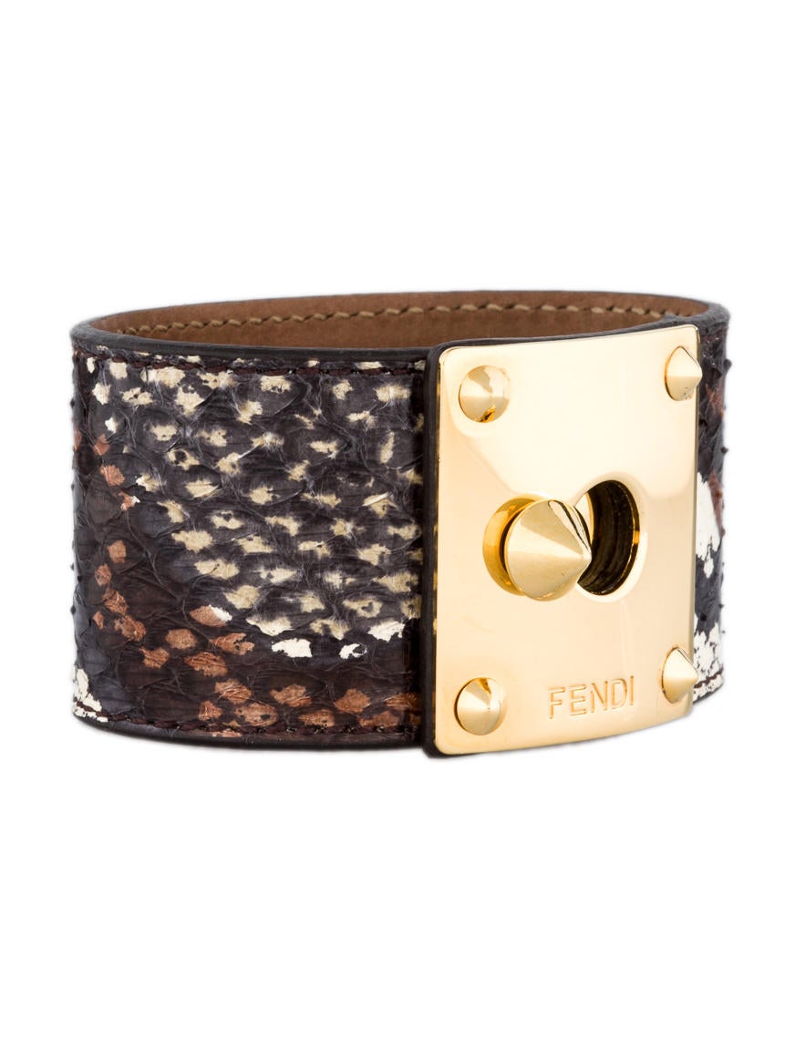 Fendi Snakeskin Cuff