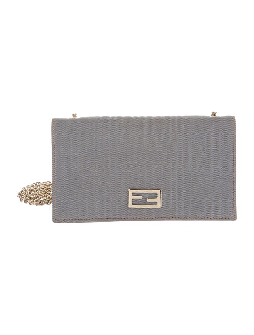 Fendi Embossed Baguette Blue