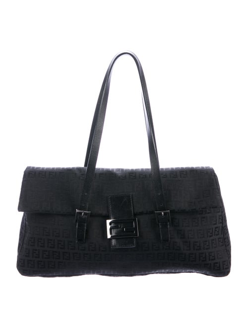 Fendi Zucchino Mama Forever Bag Black