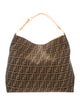 Fendi Zucca Canvas Buckle Strap Large Hobo