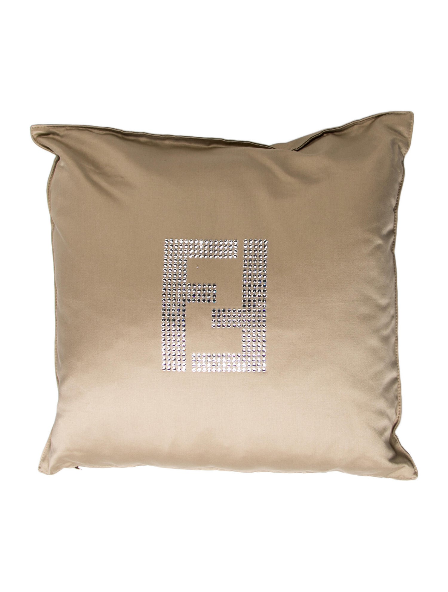 Fendi Casa Swarovski Crystal Logo Pillow w/ Tags Pillows & Throws