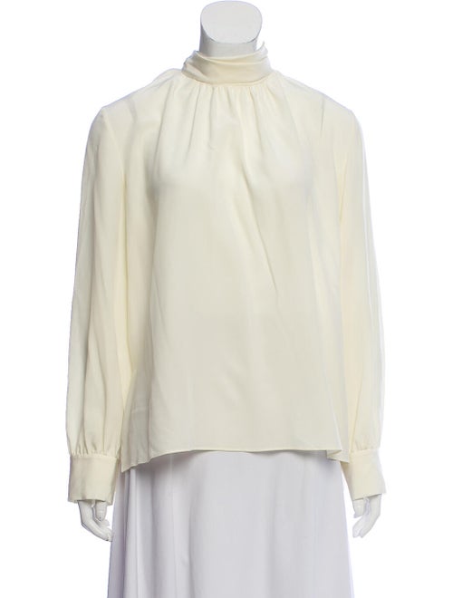 Fendi Silk Long Sleeve Blouse
