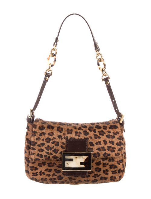 Fendi Ponyhair Mini Mama Forever Bag Tan