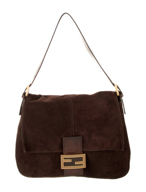 Fendi Mama Forever Suede Bag Brown