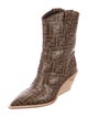 Fendi Zucca Cutwalk Boots