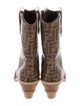 Fendi Zucca Cutwalk Boots
