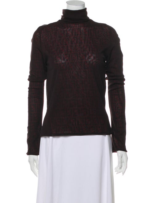 Fendi Turtleneck Long Sleeve Sweatshirt w/ Tags Re