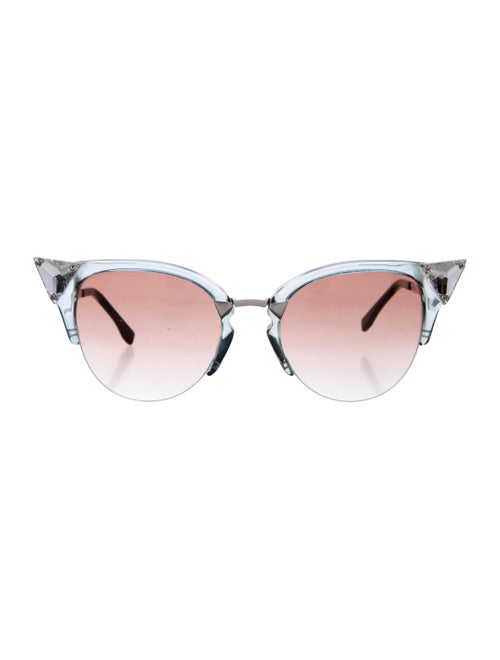 Fendi Fendi Embellished Cat-Eye Sunglasses Clear